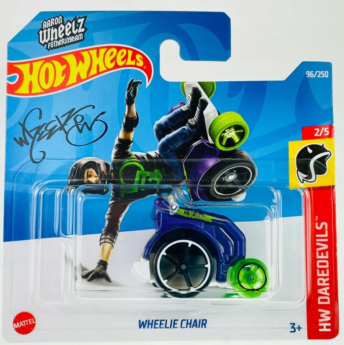 Hot Wheels Wheelie Chair Speelgoedauto Groen 1:64