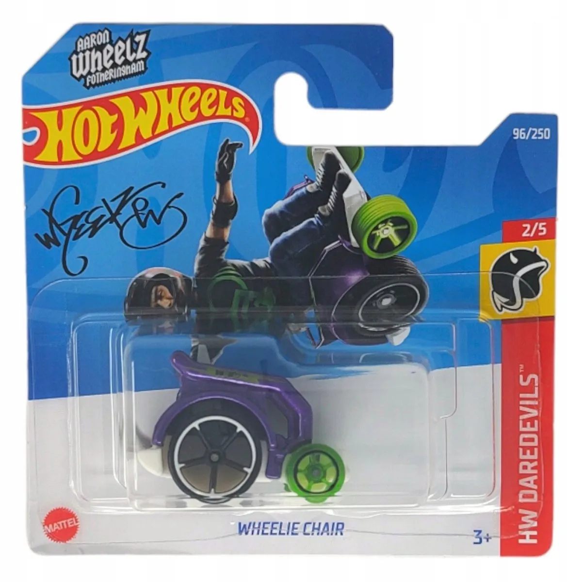 Hot Wheels Wheelie Chair Speelgoedauto Groen 1:64