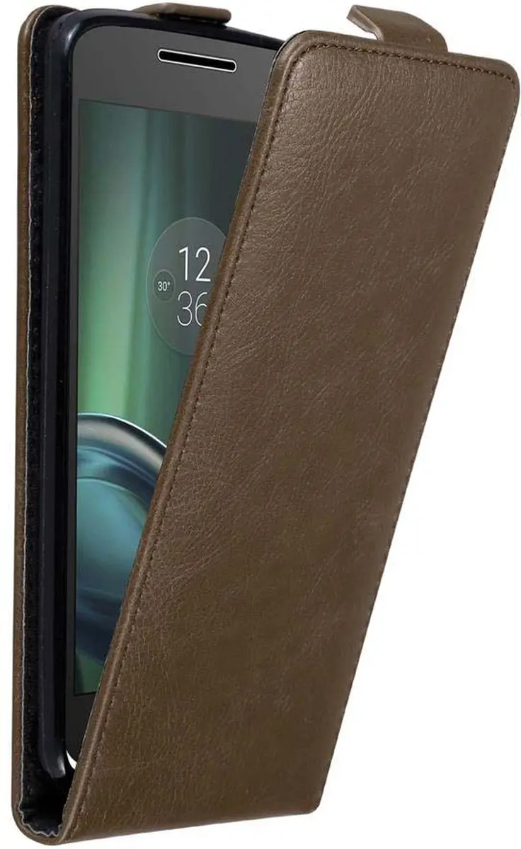 Cadorabo Hoesje geschikt voor Motorola MOTO G4 PLAY in KOFFIE BRUIN