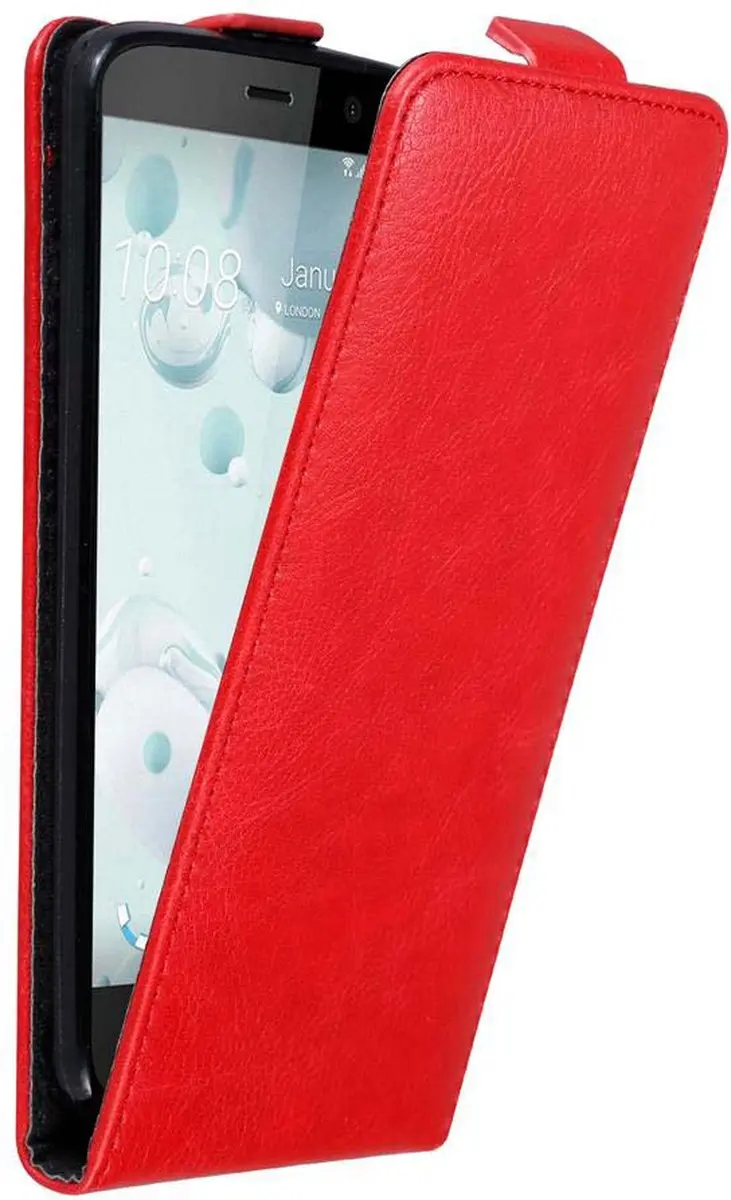 Cadorabo Hoesje geschikt voor HTC U PLAY in APPEL ROOD