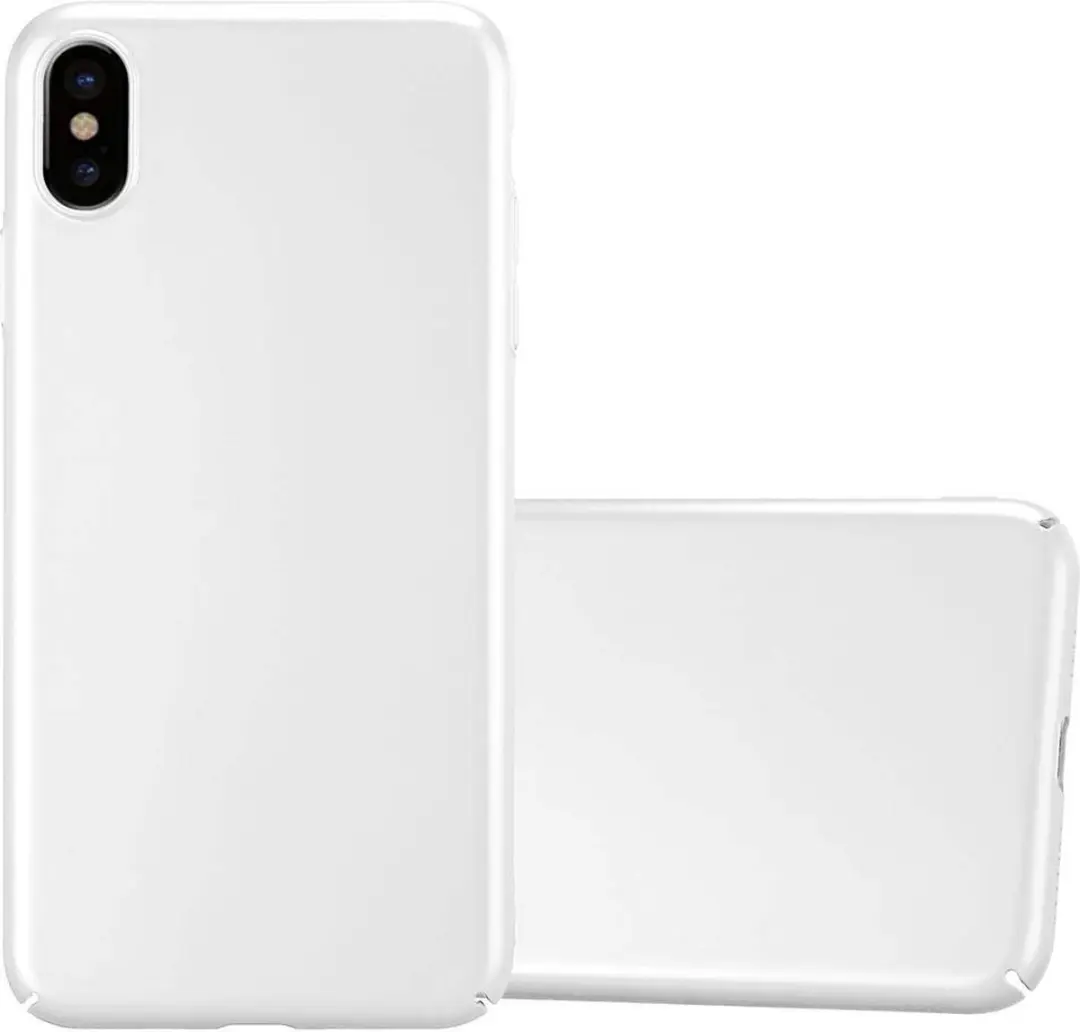Cadorabo Hoesje geschikt voor Apple iPhone XS MAX in METAAL ZILVER