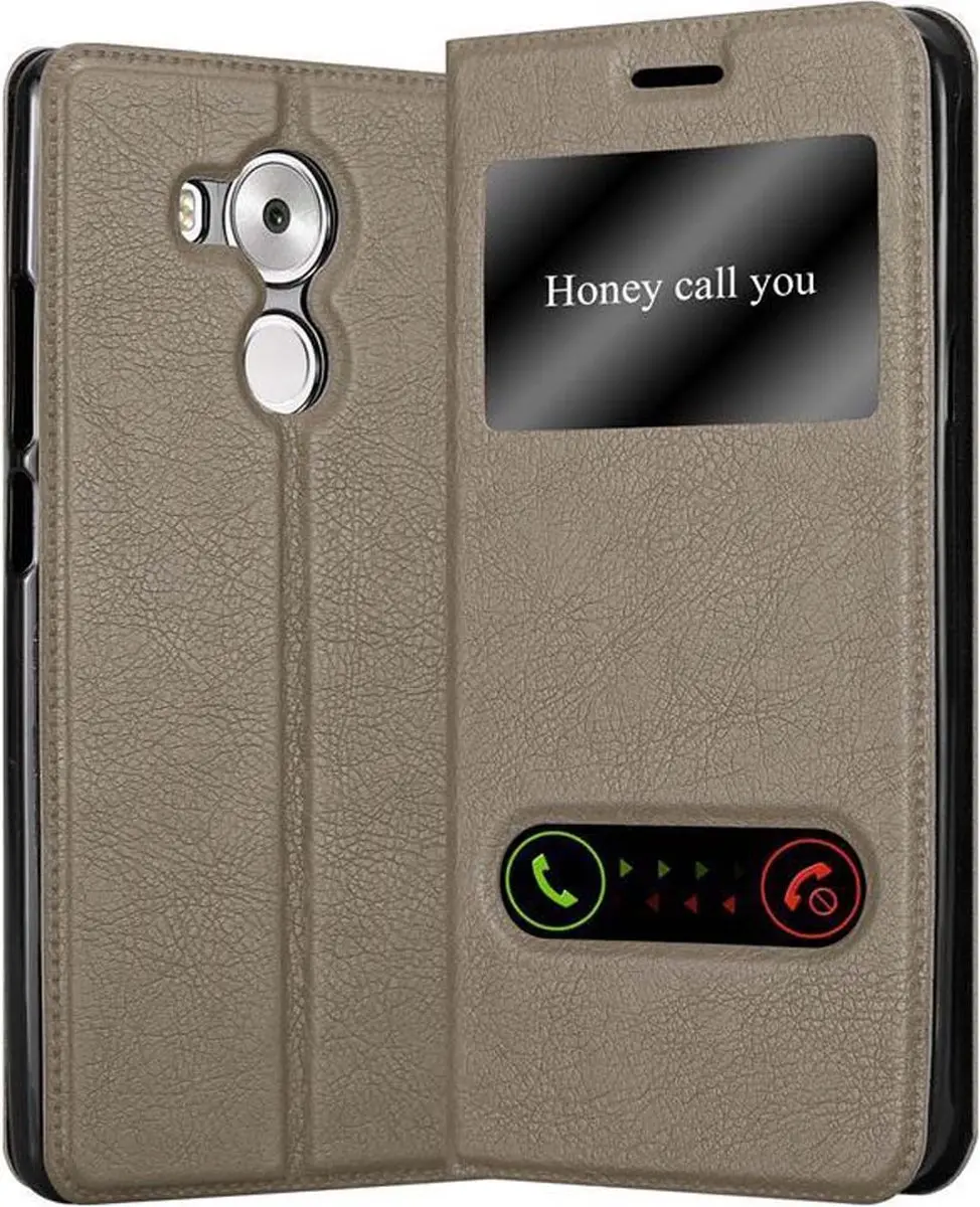 Cadorabo Hoesje geschikt voor Huawei MATE 8 in STEEN BRUIN