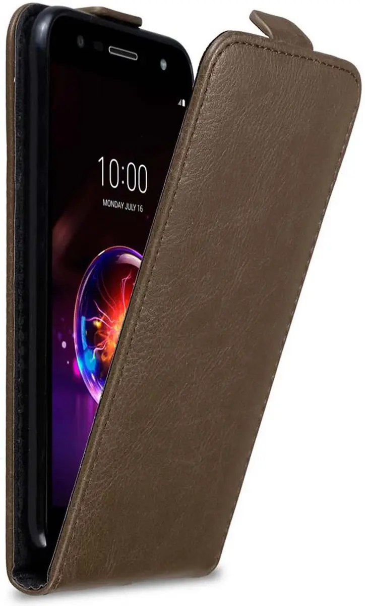 Cadorabo Hoesje geschikt voor LG X POWER 3 in KOFFIE BRUIN