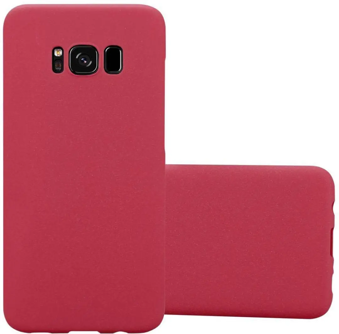 Cadorabo Hoesje geschikt voor Samsung Galaxy S8 in FROSTY ROOD