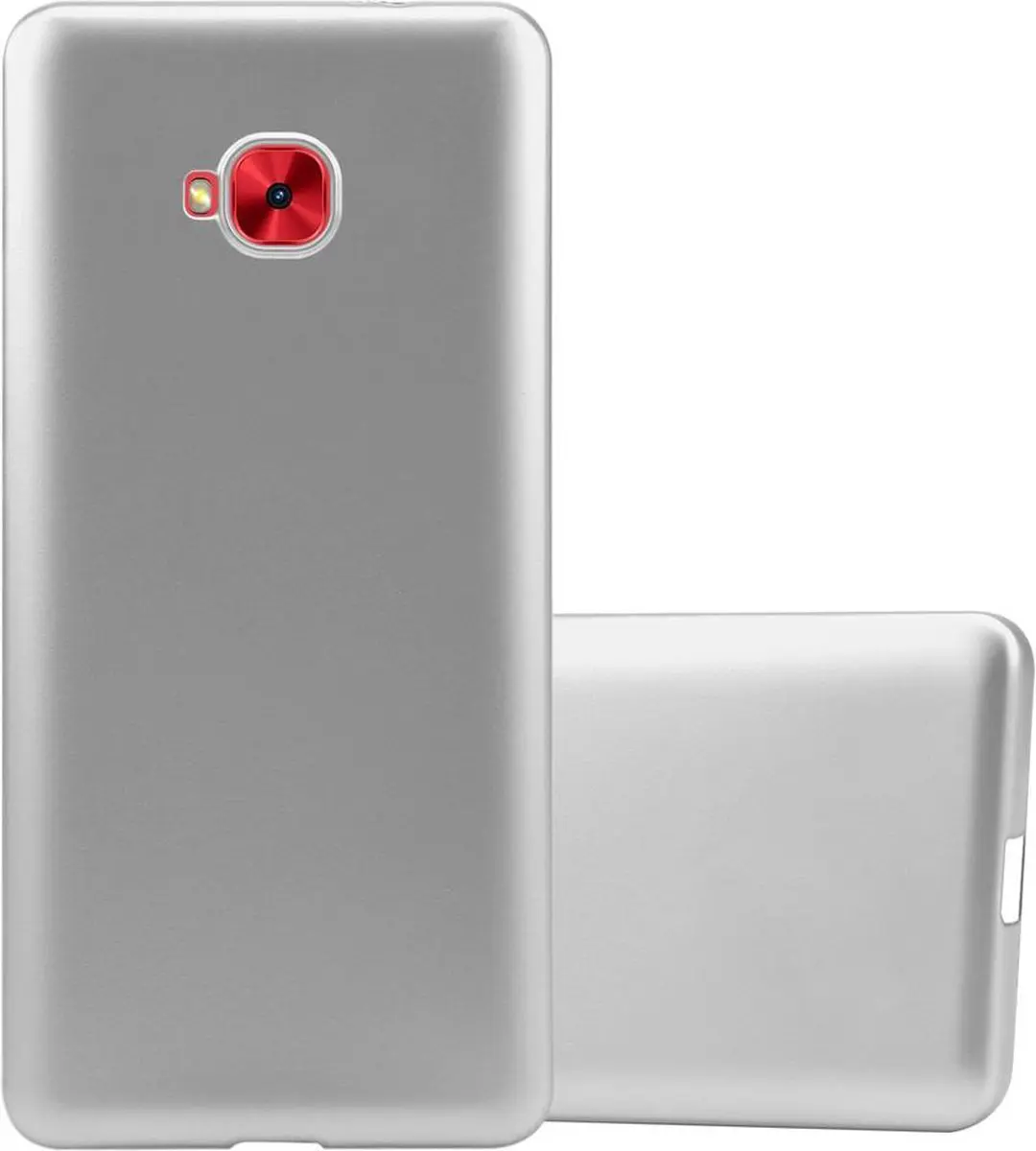 Cadorabo Hoesje geschikt voor Asus ZenFone 4 Selfie PRO in METALLIC ZILVER