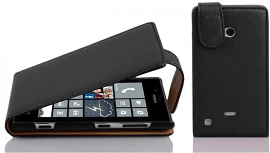 Cadorabo Hoesje geschikt voor Nokia Lumia 720 in ZWARTE OXIDE