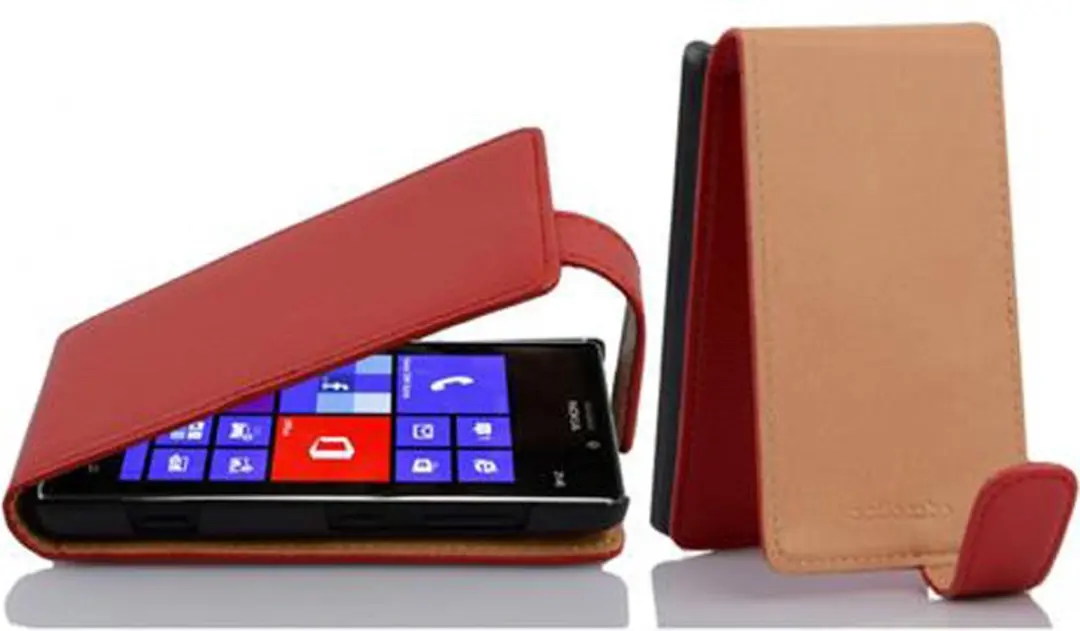 Cadorabo Hoesje geschikt voor Nokia Lumia 925 in INFERNO ROOD