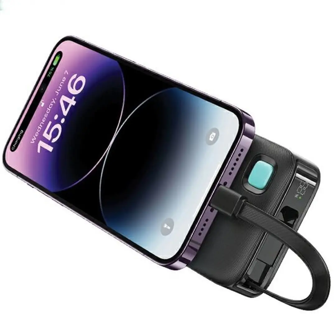 USAMS XY Series Powerbank 10000mAh - Lightning - Paars - afbeelding 4 van 6