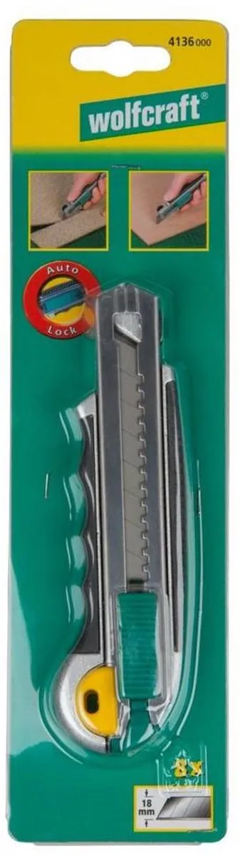 Wolfcraft Professioneel Afbreekmes 18mm - 8 Reservemesjes