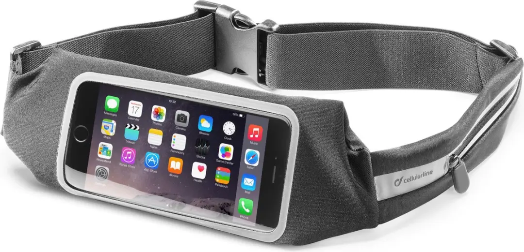 Cellularline WAISTBANDVIEWK mobiele telefoon behuizingen Heupzakhouder Zwart