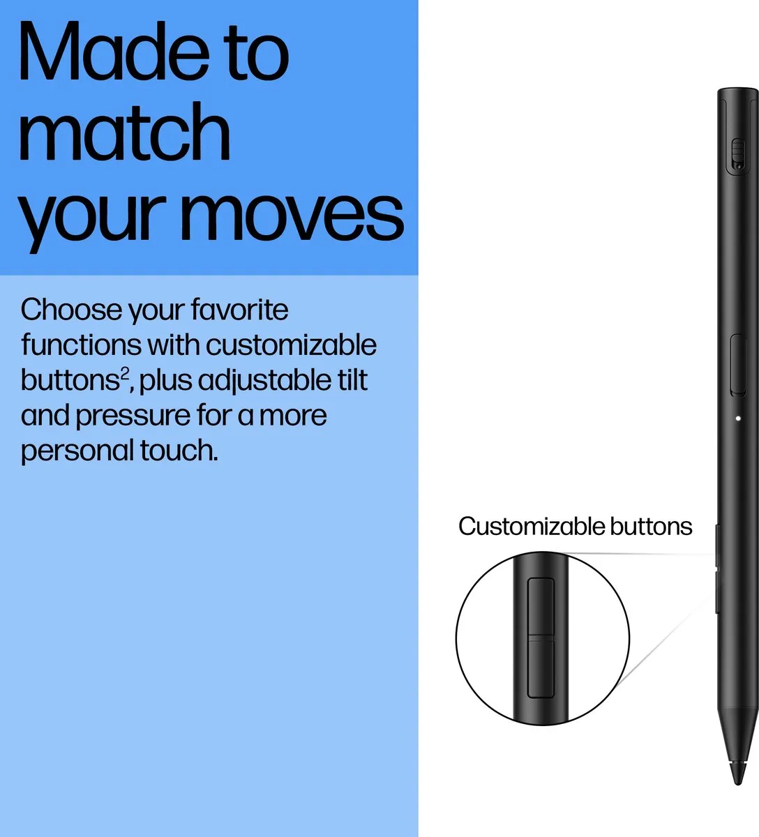 HP 700 Rechargeable Multi Pen 93Z27AA#ABB - USB-C - 25 Dagen - Zwart
