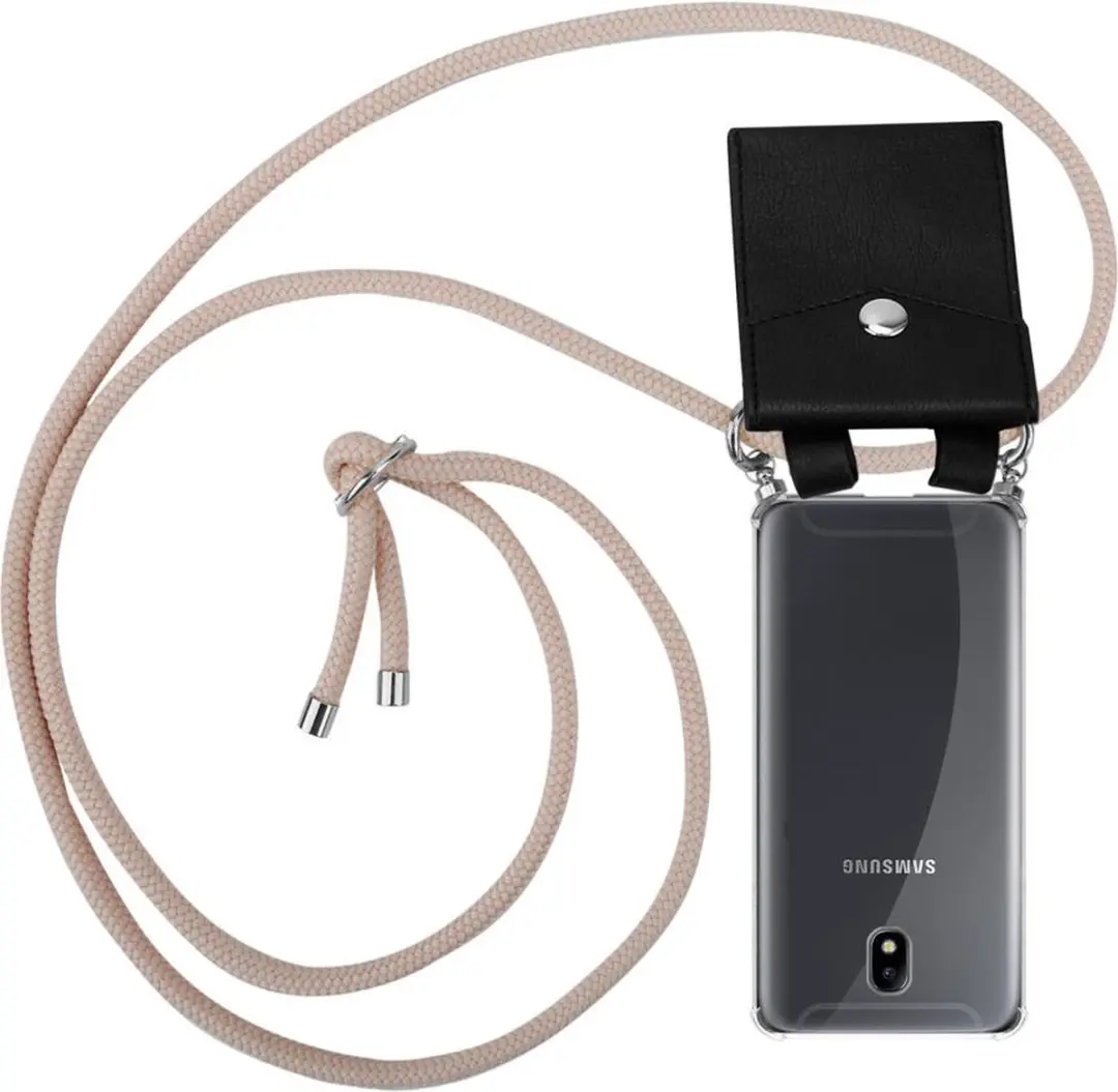 Cadorabo Hoesje geschikt voor Samsung Galaxy J7 2018 in PEARLY ROSE GOUD