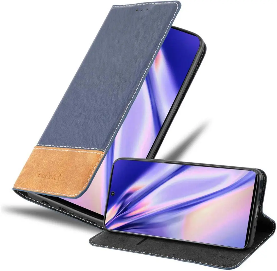 Cadorabo Hoesje geschikt voor Samsung Galaxy NOTE 10 in DONKERBLAUW BRUIN