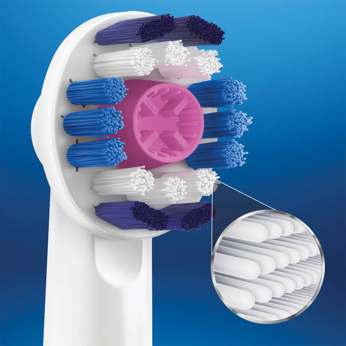 Oral-B 3D White Opzetborstels 8 Stuks - Wit