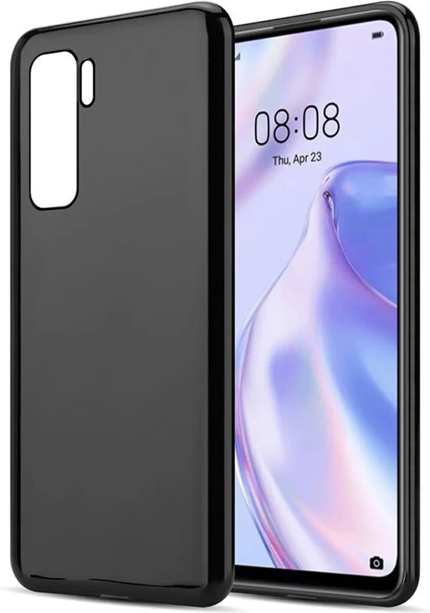 Cadorabo Hoesje geschikt voor Huawei NOVA 7 SE in ZWART