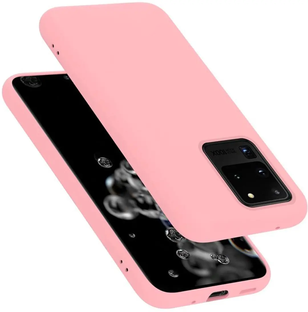 Cadorabo Hoesje geschikt voor Samsung Galaxy S20 ULTRA in LIQUID ROZE
