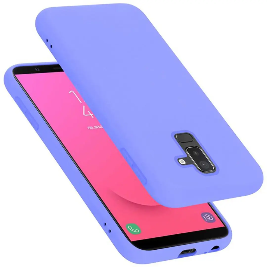 Cadorabo Hoesje geschikt voor Samsung Galaxy A6 PLUS 2018 in LIQUID LICHT PAARS