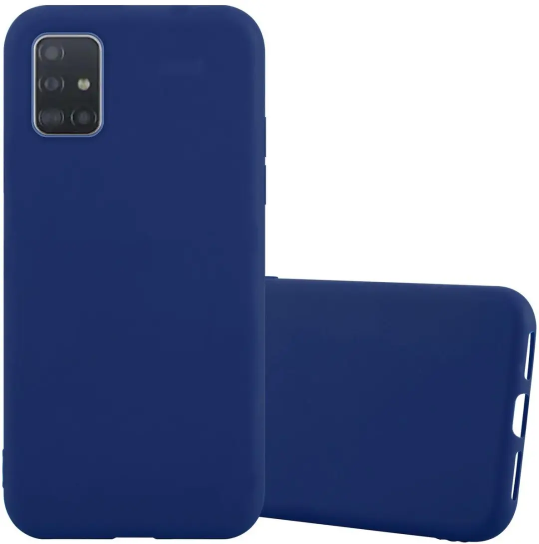 Cadorabo Hoesje geschikt voor Samsung Galaxy A72 4G / 5G in CANDY DONKER BLAUW