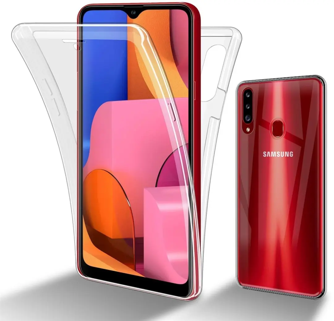 Cadorabo Hoesje geschikt voor Samsung Galaxy A20s in TRANSPARANT
