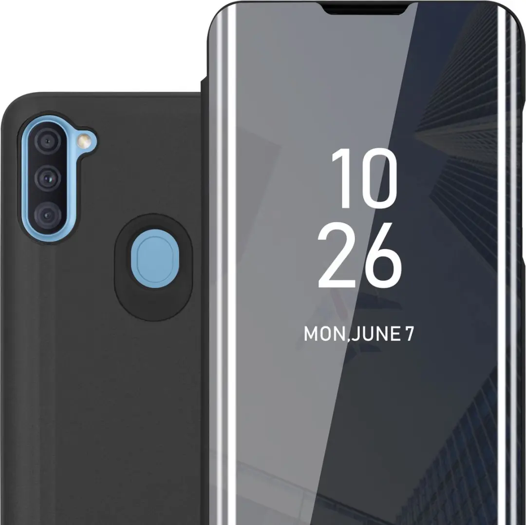 Cadorabo Hoesje geschikt voor Samsung Galaxy A11 / M11 in TOERMALIJN ZWART