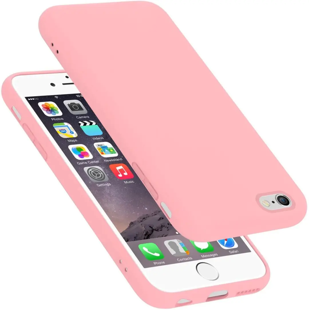 Cadorabo Hoesje geschikt voor Apple iPhone 6 PLUS / 6S PLUS in LIQUID ROZE