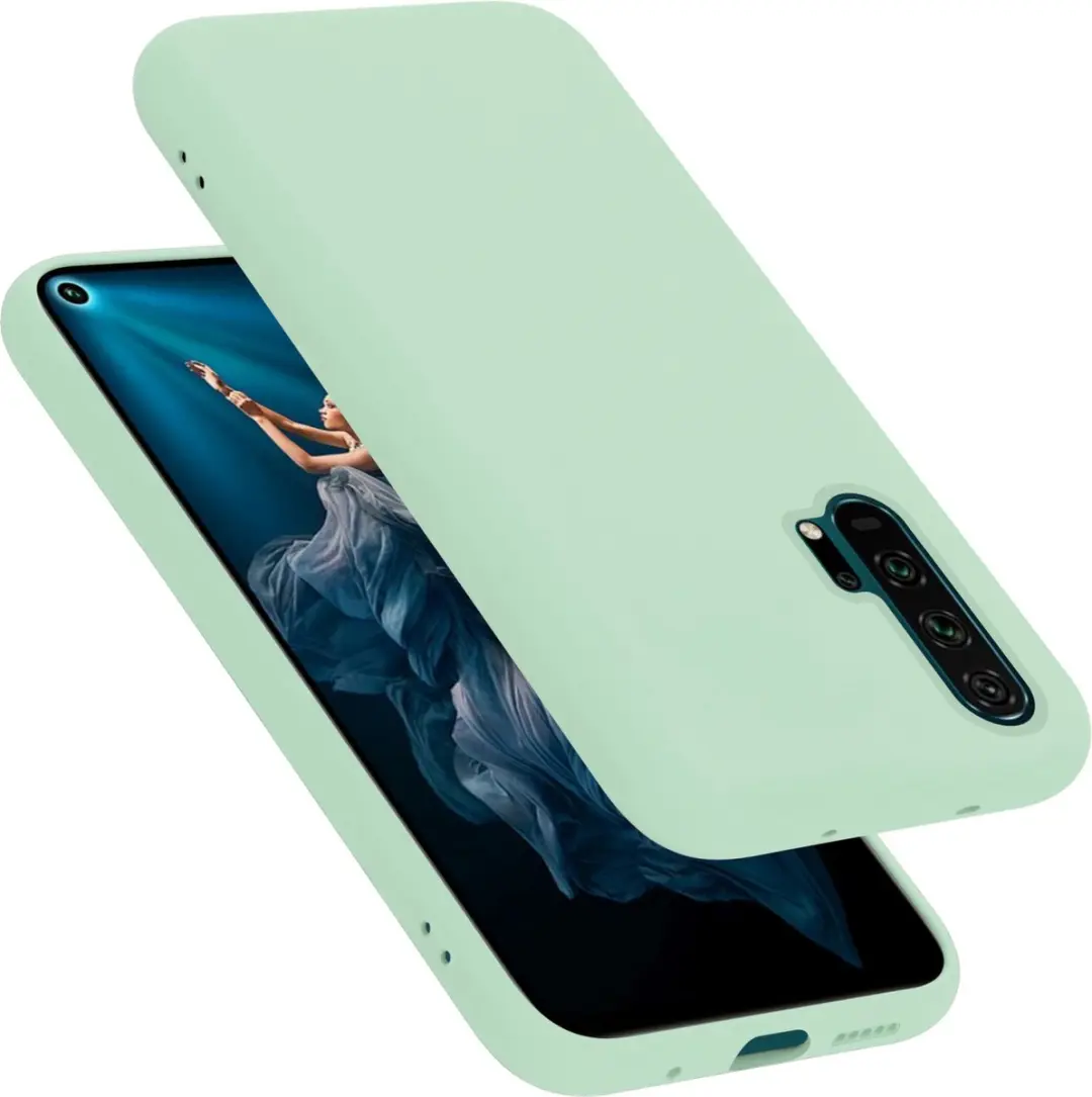Cadorabo Hoesje geschikt voor Honor 20 PRO in LIQUID LICHT GROEN