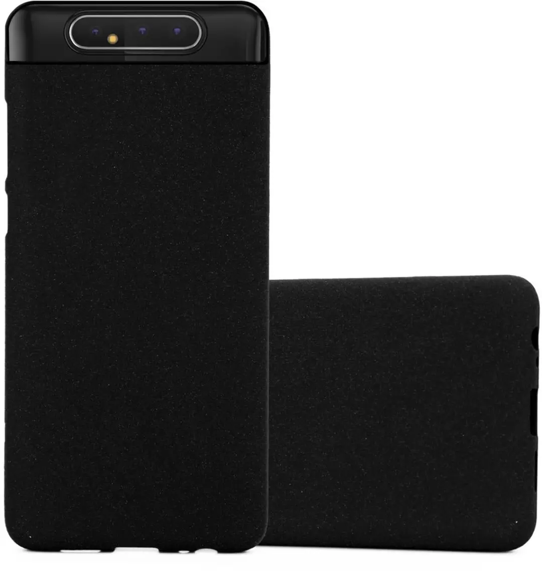 Cadorabo Hoesje geschikt voor Samsung Galaxy A80 / A90 4G in FROST ZWART