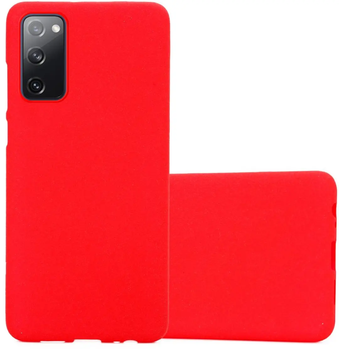 Cadorabo Hoesje geschikt voor Samsung Galaxy S20 FE in FROST ROOD