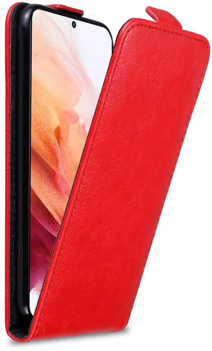 Cadorabo Hoesje geschikt voor Samsung Galaxy S21 5G in APPEL ROOD