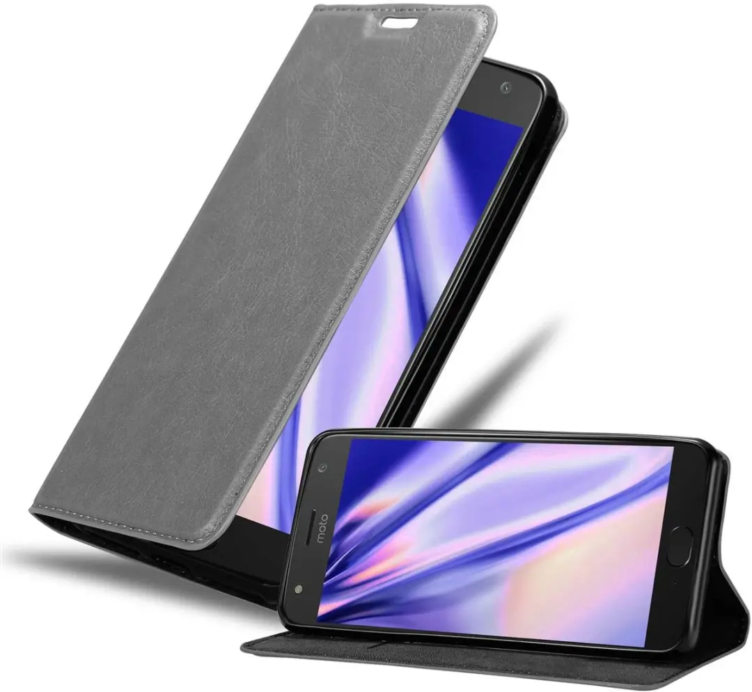 Cadorabo Hoesje geschikt voor Motorola MOTO X4 in TITANIUM GRIJS