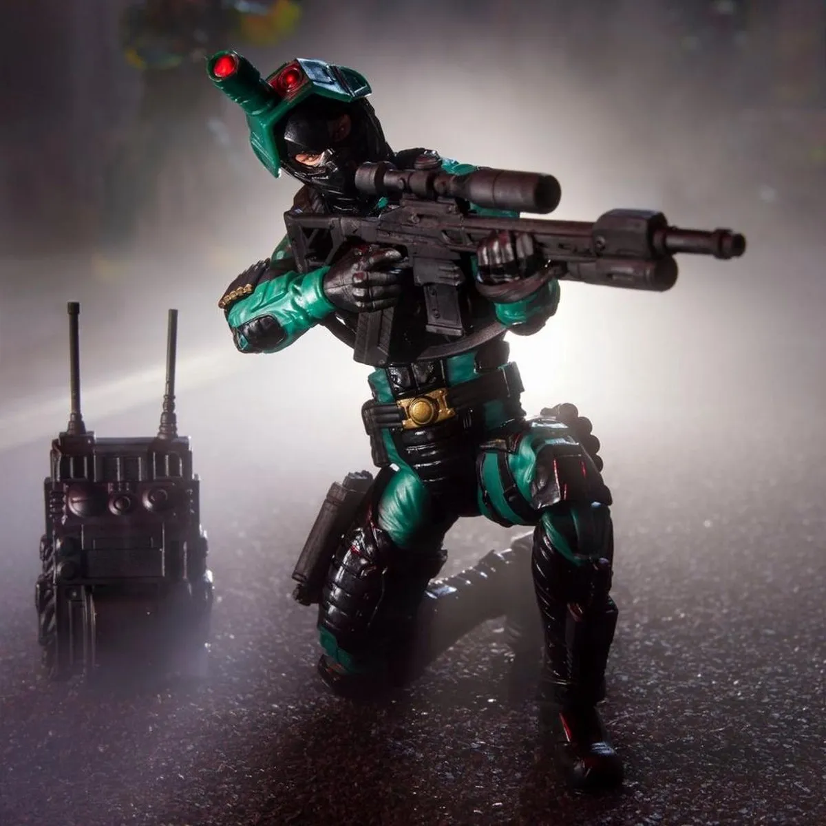 Hasbro G.I. JOE Night-Viper Figure Classified Series #187 G22735X0 - 15cm - Zwart/Groen