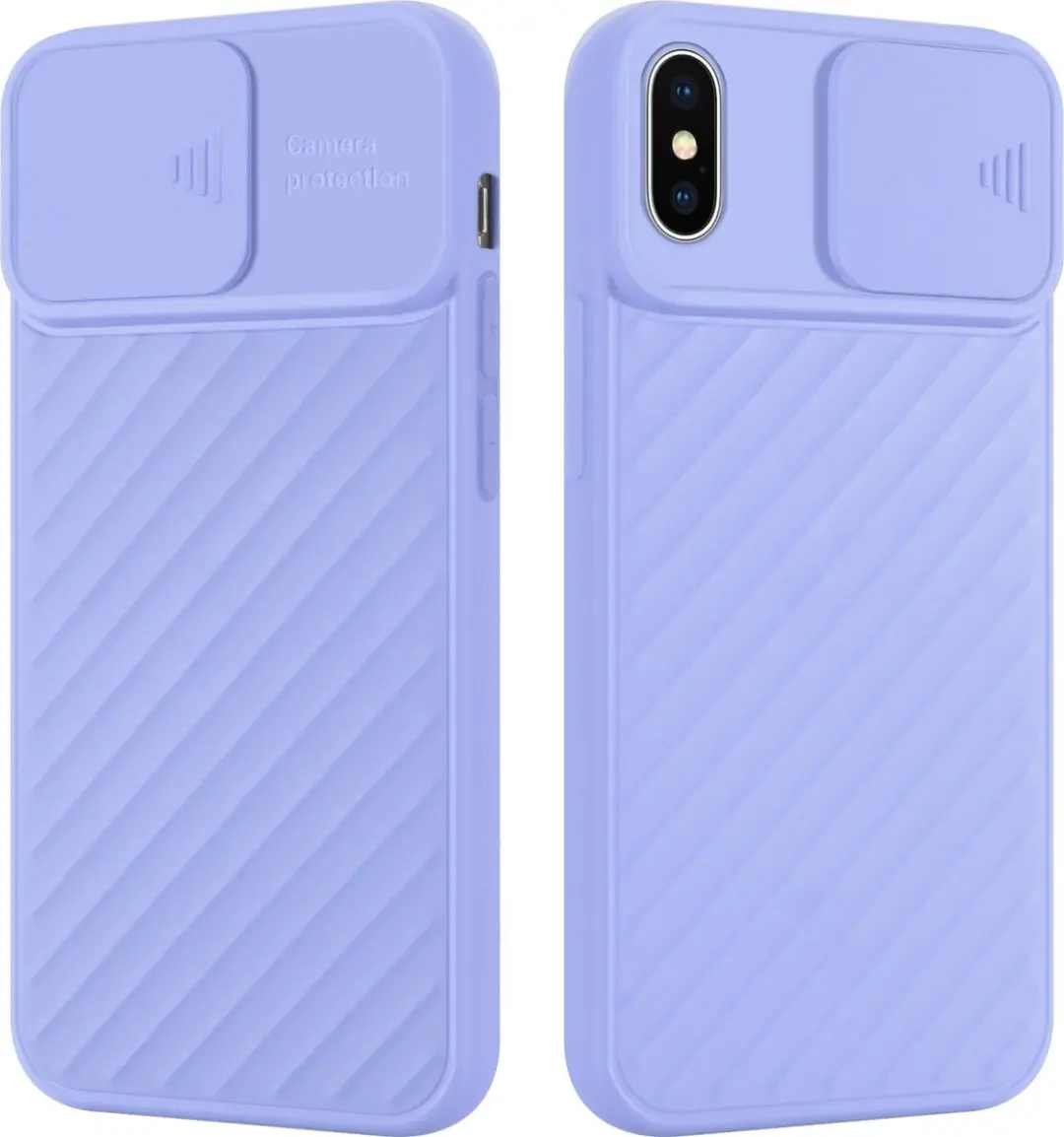 Cadorabo Hoesje geschikt voor Apple iPhone X / XS in Mat Paars