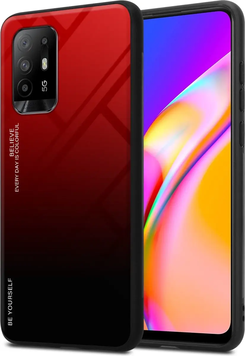 Cadorabo Hoesje geschikt voor Oppo A94 5G in ROOD