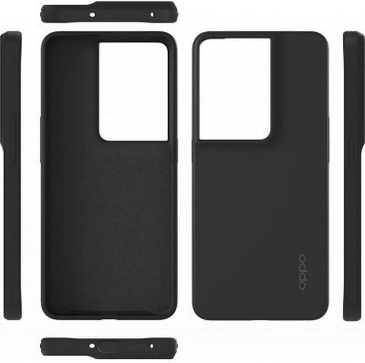 OPPO Reno 8 Pro Siliconen Hoesje - Zwart