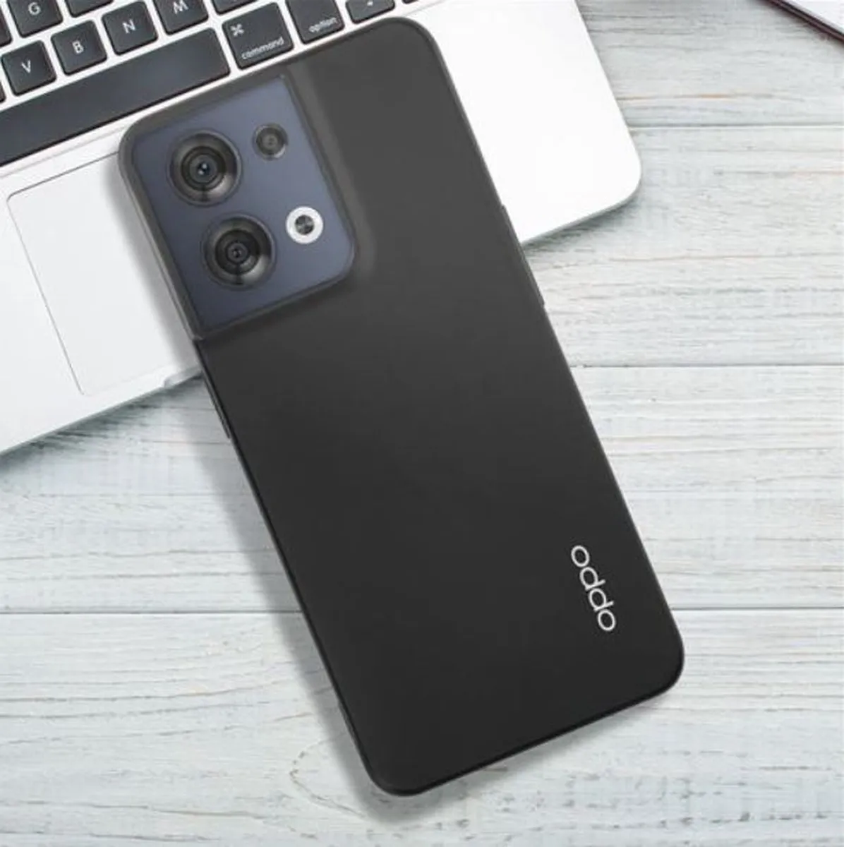 OPPO Reno 8 Pro Siliconen Hoesje - Zwart