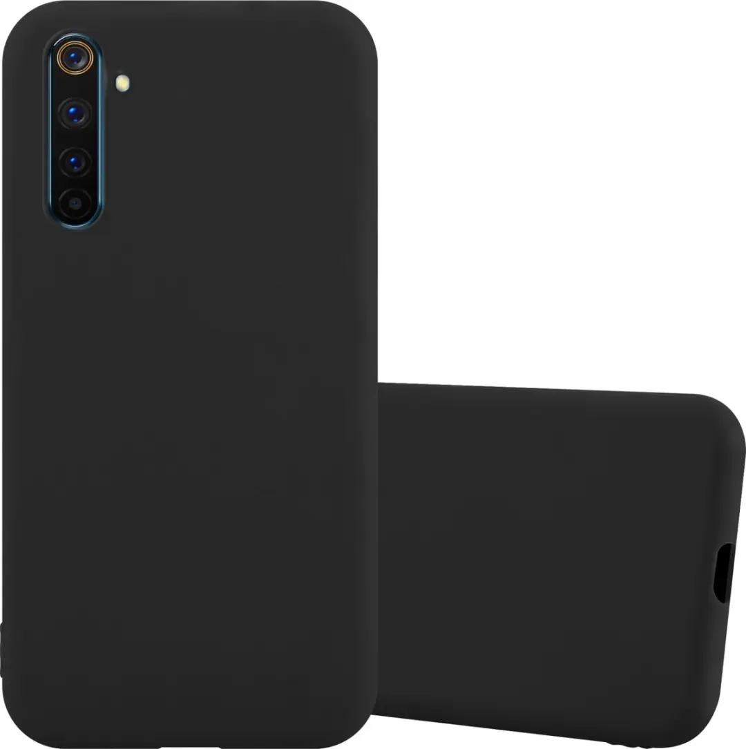 Cadorabo Hoesje geschikt voor Realme 6 PRO in CANDY ZWART