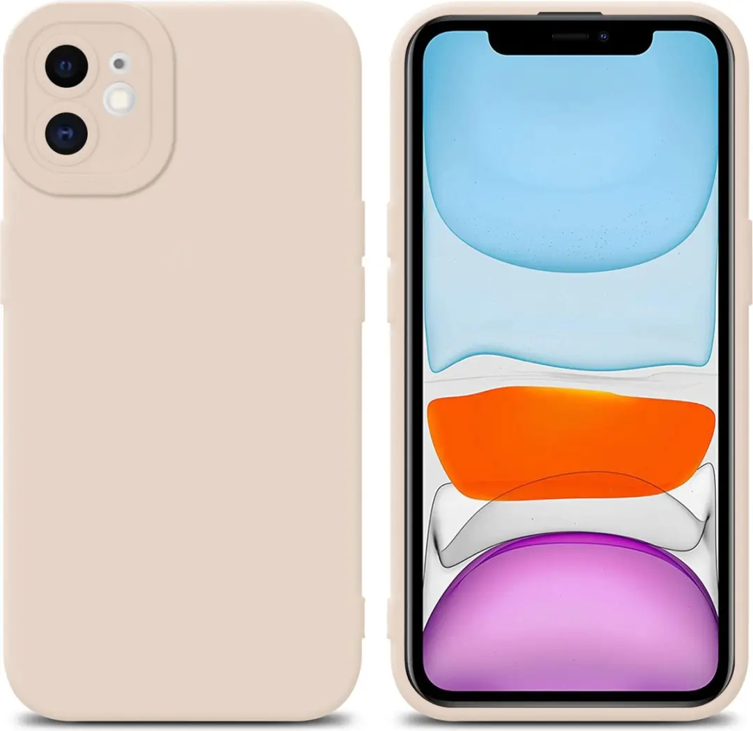 Cadorabo Hoesje geschikt voor Apple iPhone 12 in FLUID CREAM