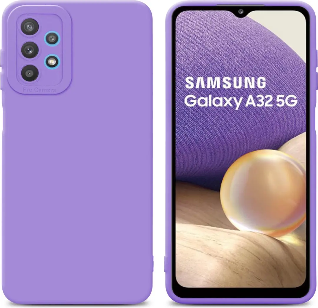 Cadorabo Hoesje geschikt voor Samsung Galaxy A32 5G in FLUID LICHT PAARS