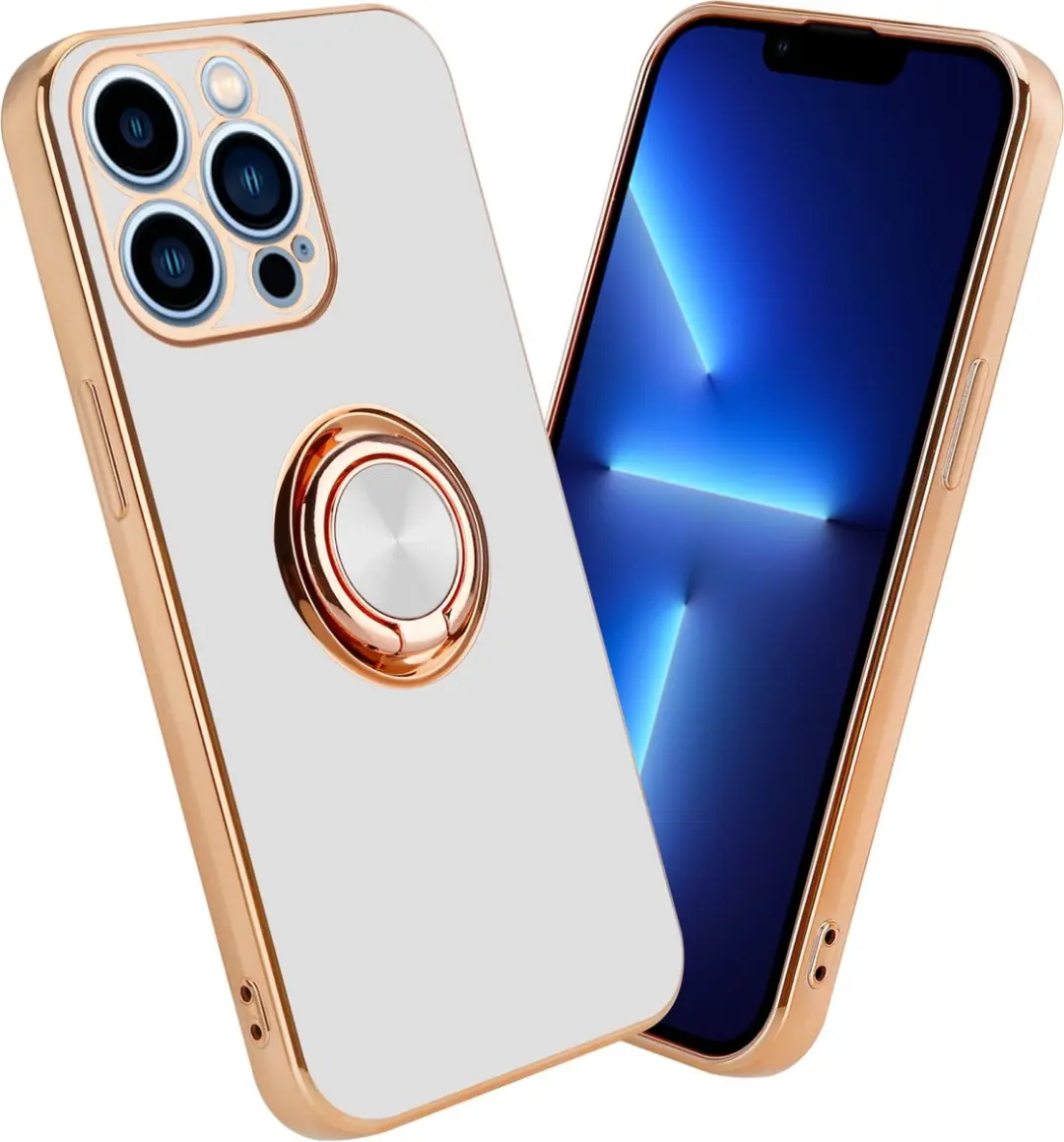 Cadorabo Hoesje geschikt voor Apple iPhone 13 PRO MAX in Glossy Wit