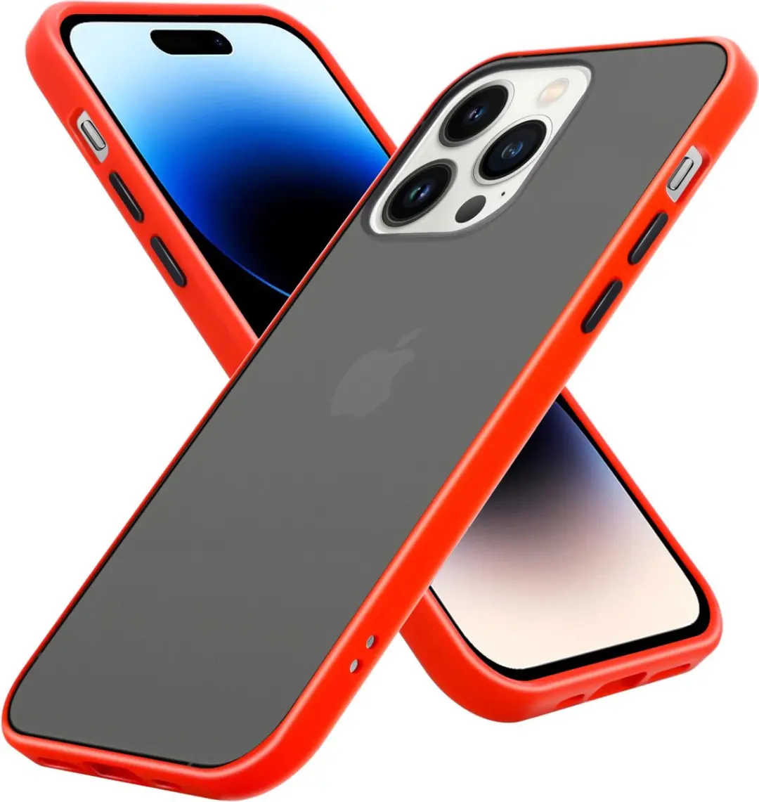 Cadorabo Hoesje geschikt voor Apple iPhone 14 PRO in Mat Rood