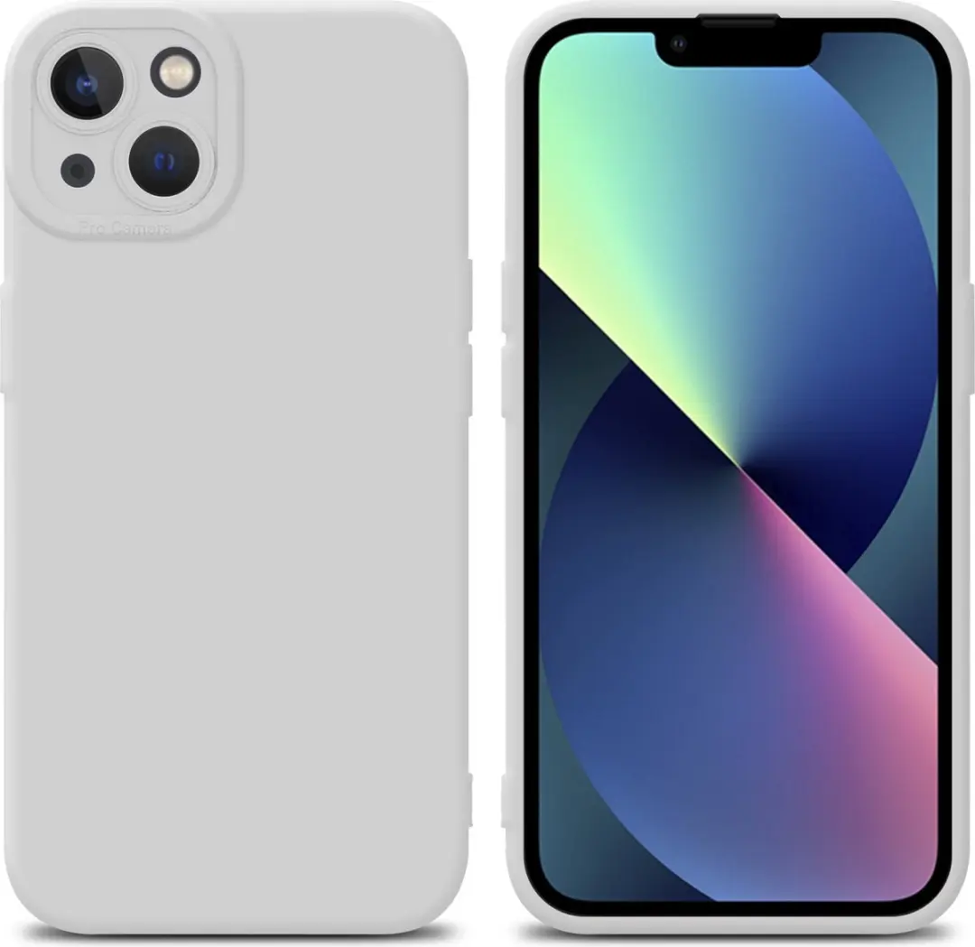 Cadorabo Hoesje geschikt voor Apple iPhone 14 in FLUID WIT