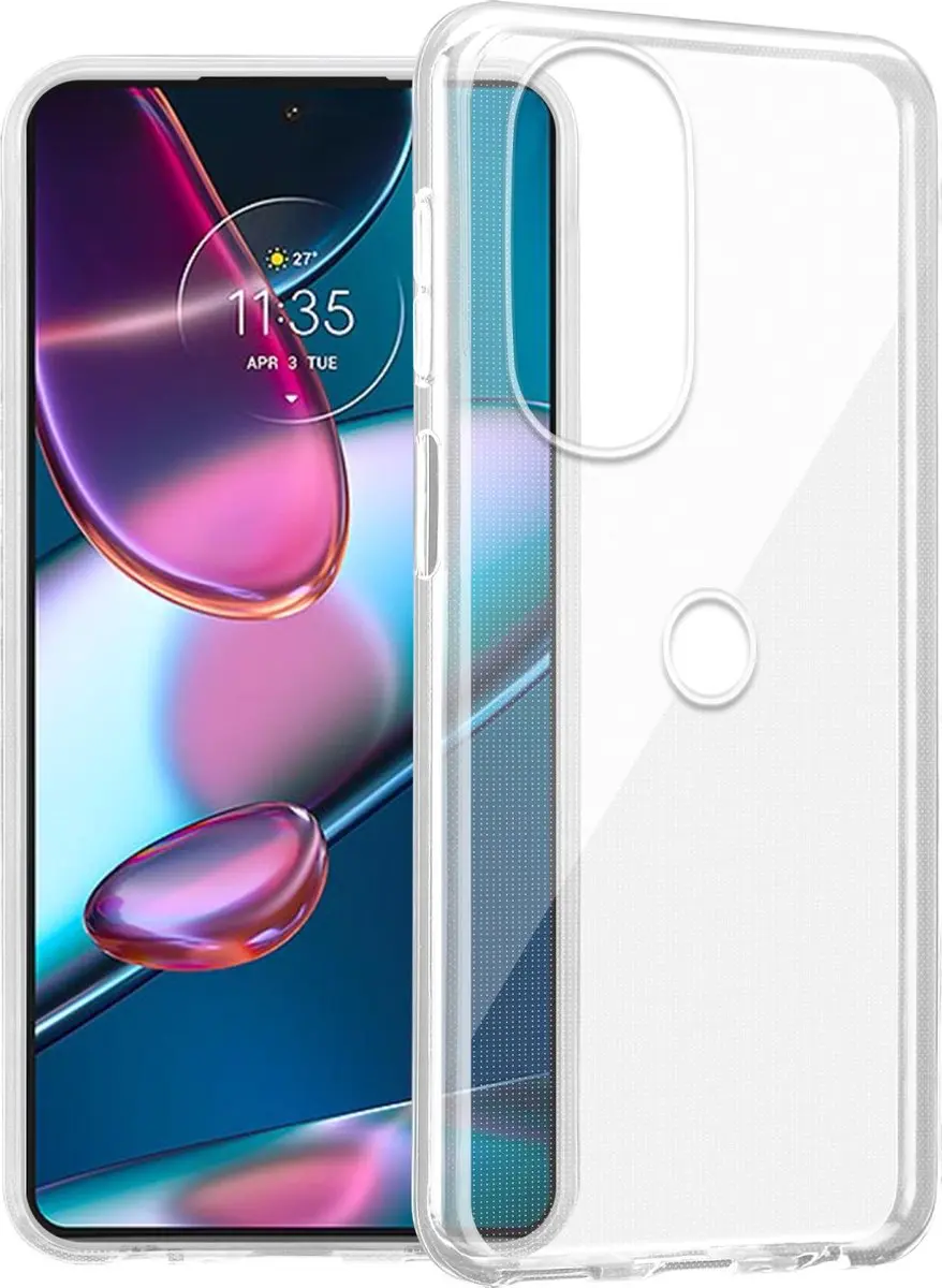 Cadorabo Hoesje geschikt voor Motorola EDGE 30 PRO / EDGE+ in VOLLEDIG TRANSPARA