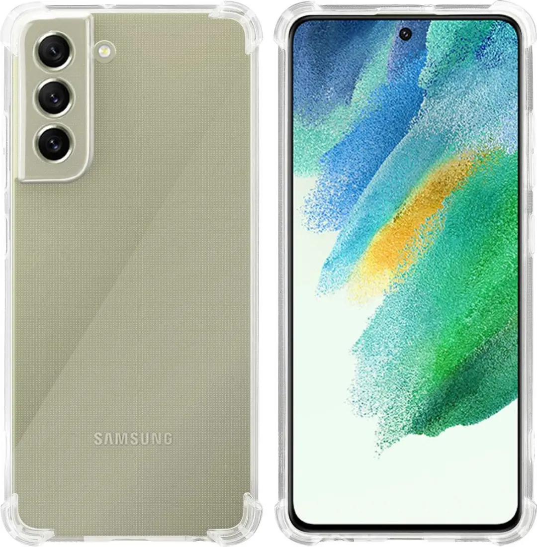 Cadorabo Hoesje geschikt voor Samsung Galaxy S21 FE in Doorzichtig