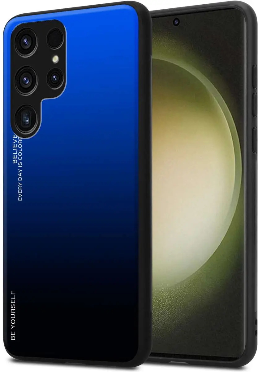 Cadorabo Hoesje geschikt voor Samsung Galaxy S23 ULTRA in BLAUW