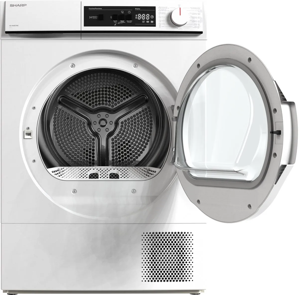 Sharp KDNA8S6WCBE Warmtepomp Droger 8kg - 15 Programma's - Wit
