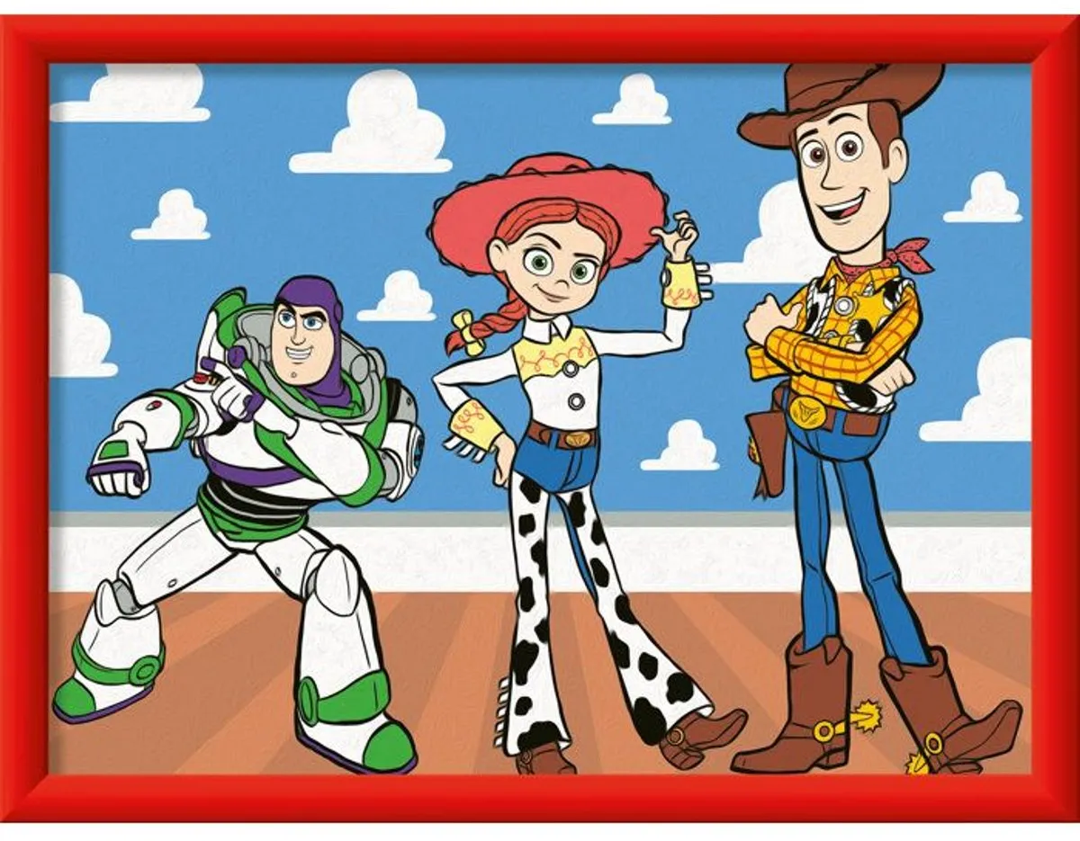 Ravensburger CreArt Kids Toy Story Schilderen op nummer 18x24cm - 12023347 - Rood