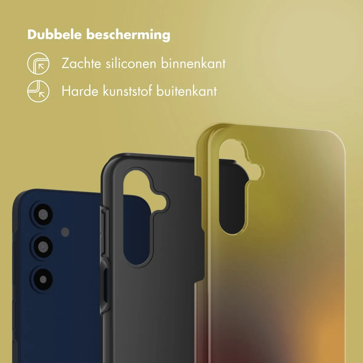 Selencia Hoesje Samsung Galaxy A16 Gradient Olive Dust