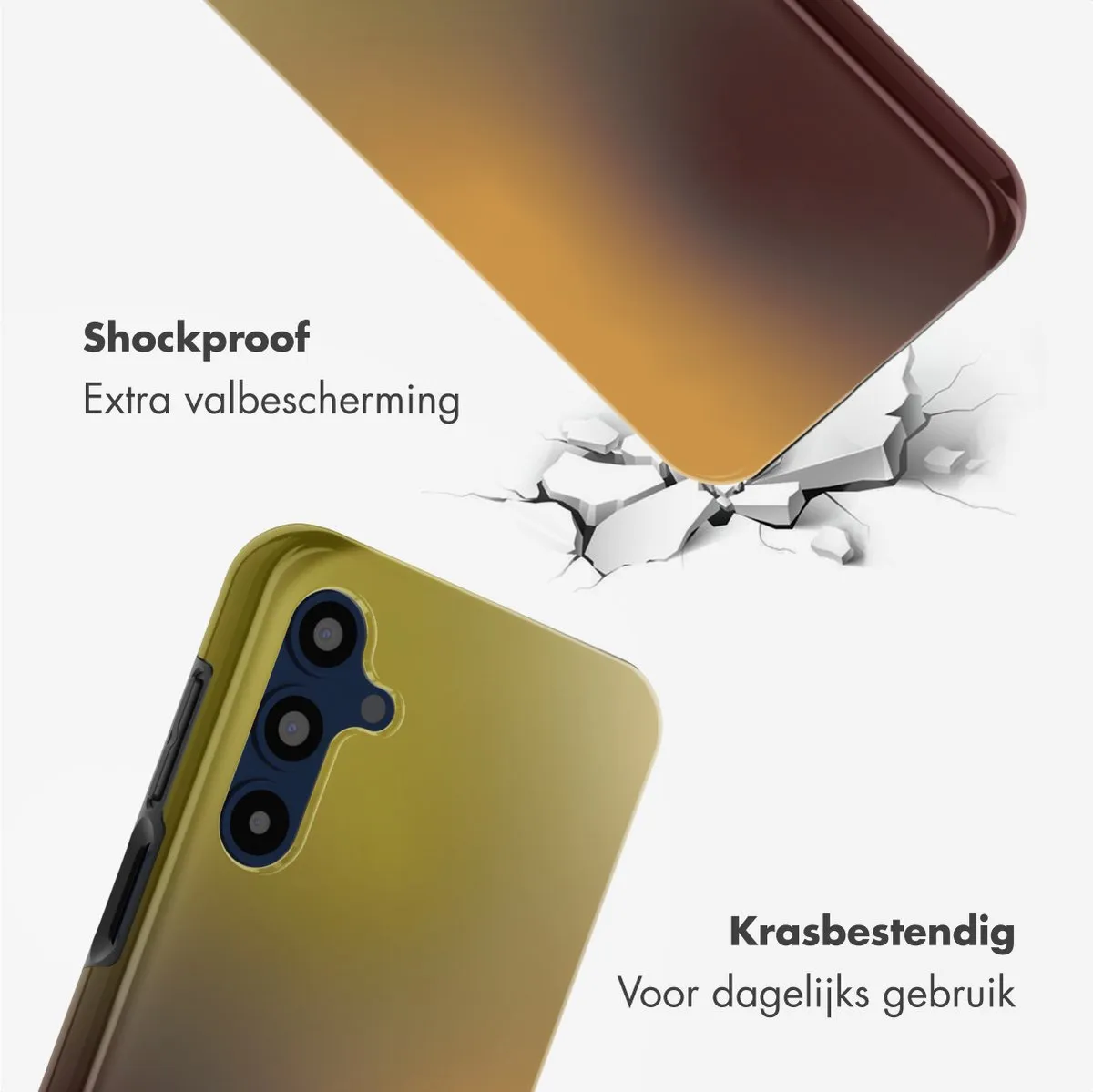 Selencia Hoesje Samsung Galaxy A16 Gradient Olive Dust