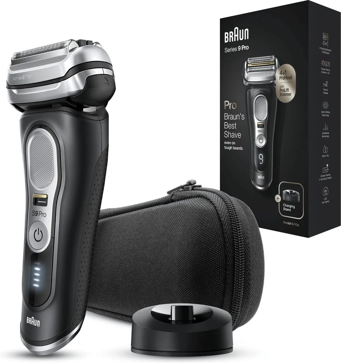 Braun Series 9 Pro 9410s Elektrisch Scheerapparaat - 5 Mesjes - Grijs