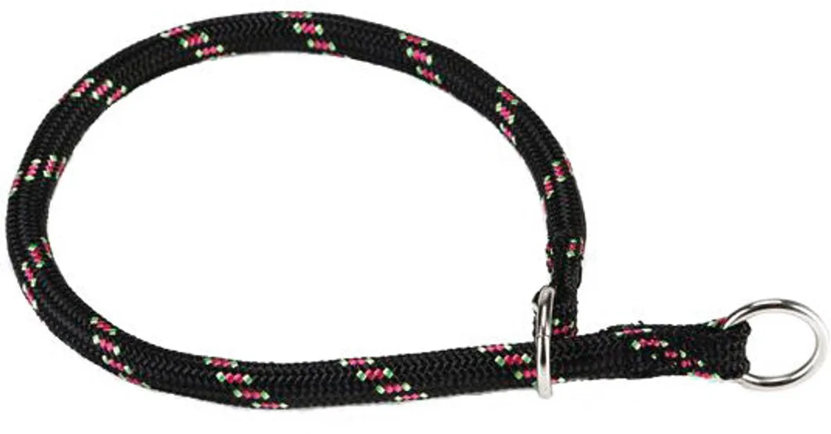 Beeztees Nylon Hondenhalsband 40x8mm - Zwart